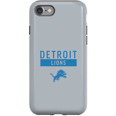 NFL Detroit Lions Grey Performance Series iPhone SE (2nd & 3rd Gen) Pro Case