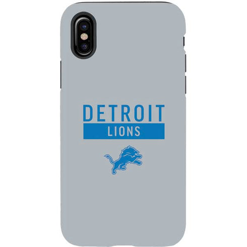 NFL Detroit Lions Grey Performance Series iPhone X Pro Case