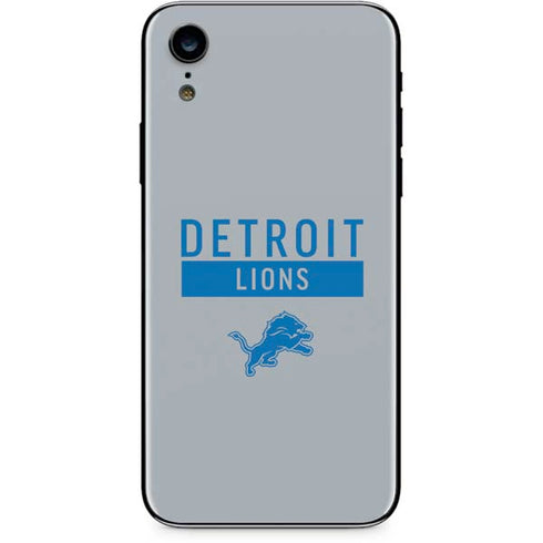 NFL Detroit Lions Grey Performance Series iPhone XR Skin