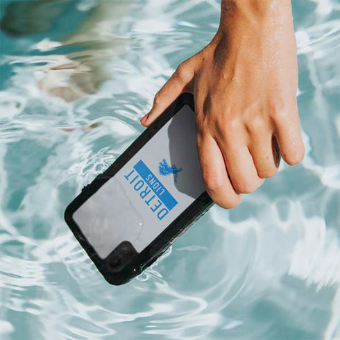 NFL Detroit Lions Grey Performance Series iPhone XR Waterproof Case