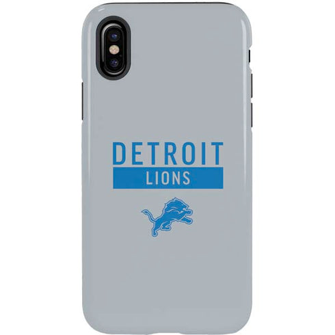 NFL Detroit Lions Grey Performance Series iPhone XS Pro Case