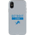 NFL Detroit Lions Grey Performance Series iPhone XS Pro Case