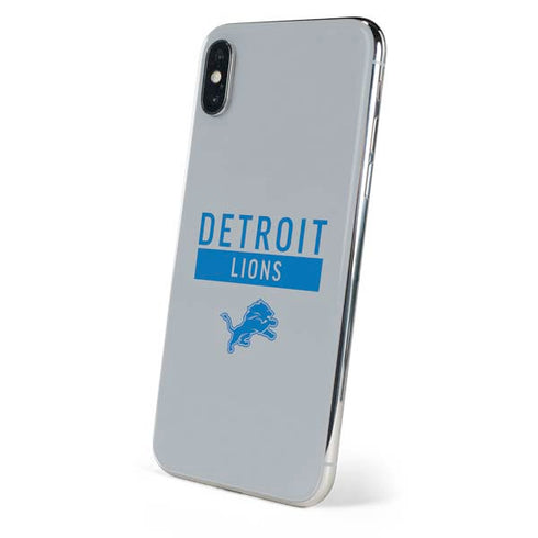 NFL Detroit Lions Grey Performance Series iPhone XS Skin