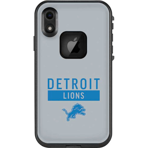 NFL Detroit Lions Grey Performance Series LifeProof Fre iPhone Skin