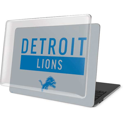 NFL Detroit Lions Grey Performance Series MacBook Pro 13in (2020) Case plus Skin