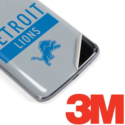 NFL Detroit Lions Grey Performance Series Moto E5 Plus Skin