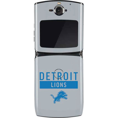 NFL Detroit Lions Grey Performance Series Motorola RAZR Skin