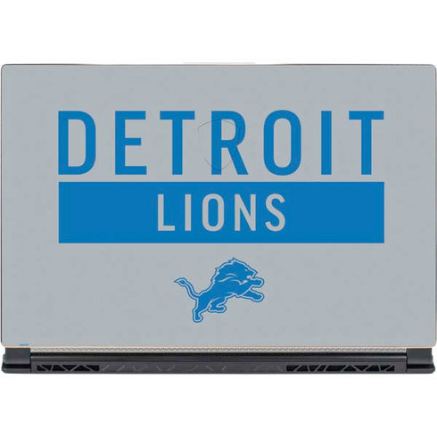 NFL Detroit Lions Grey Performance Series MSI GS65 Stealth Laptop Skin