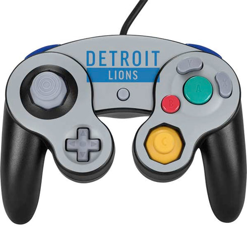 NFL Detroit Lions Grey Performance Series Nintendo GameCube Controller Skin