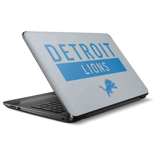 NFL Detroit Lions Grey Performance Series HP Notebook Skin