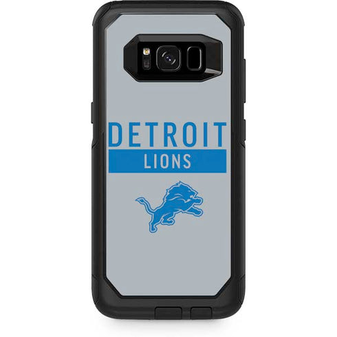NFL Detroit Lions Grey Performance Series Otterbox Commuter Galaxy Skin