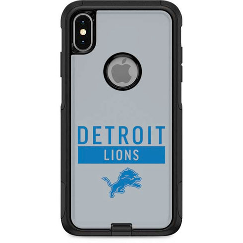 NFL Detroit Lions Grey Performance Series Otterbox Commuter iPhone Skin