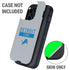 NFL Detroit Lions Grey Performance Series Otterbox Defender iPhone Skin