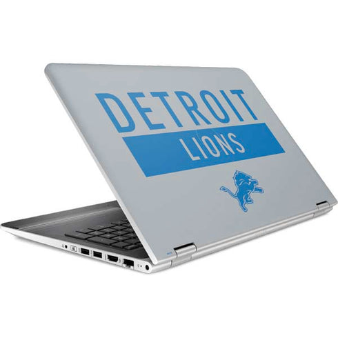 NFL Detroit Lions Grey Performance Series HP Pavilion Skin