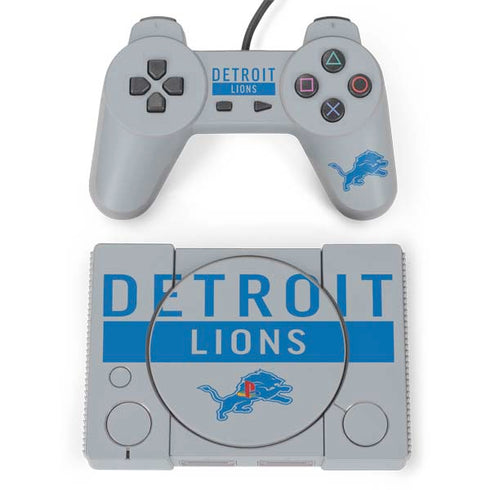 NFL Detroit Lions Grey Performance Series PlayStation Classic Bundle Skin