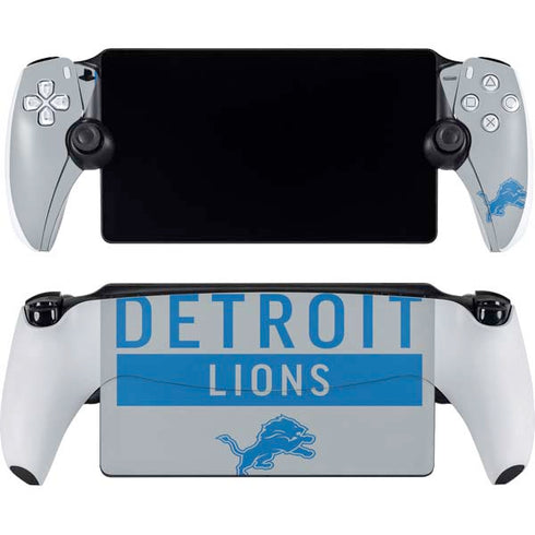 NFL Detroit Lions Grey Performance Series PlayStation Portal Remote Player Skin