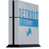 NFL Detroit Lions Grey Performance Series PS4 Console Skin