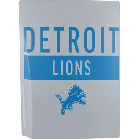 NFL Detroit Lions Grey Performance Series PS5 Console Skin