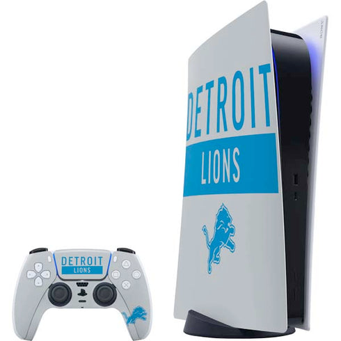 NFL Detroit Lions Grey Performance Series PS5 Digital Edition Bundle Skin