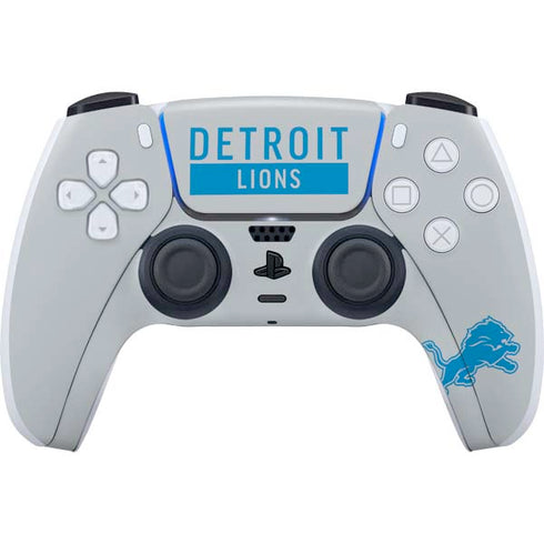 NFL Detroit Lions Grey Performance Series PS5 Controller Skin