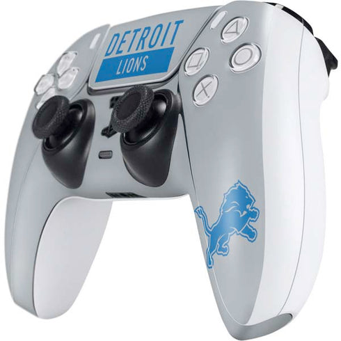 NFL Detroit Lions Grey Performance Series PS5 Controller Skin