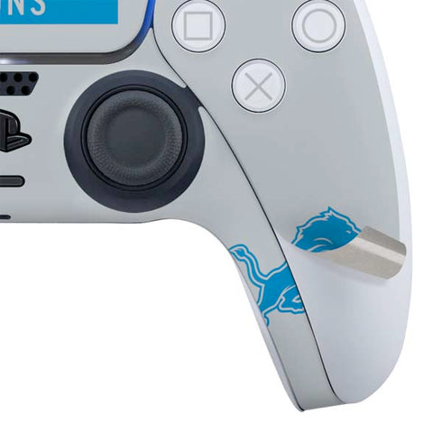 NFL Detroit Lions Grey Performance Series PS5 Slim Digital Edition Bundle Skin