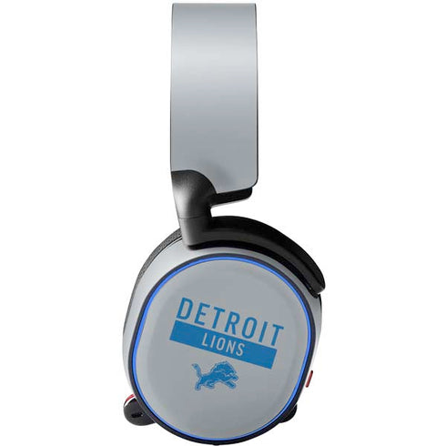 NFL Detroit Lions Grey Performance Series SteelSeries Arctis 5 Skin
