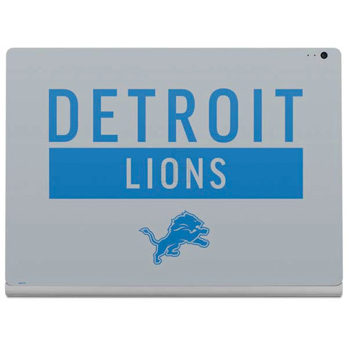 NFL Detroit Lions Grey Performance Series Surface Book 2 13.5in Skin