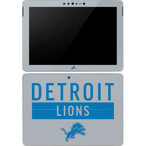NFL Detroit Lions Grey Performance Series Surface Go Skin