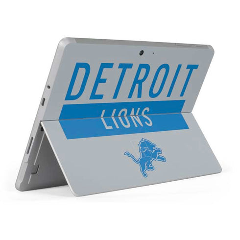 NFL Detroit Lions Grey Performance Series Surface Go Skin