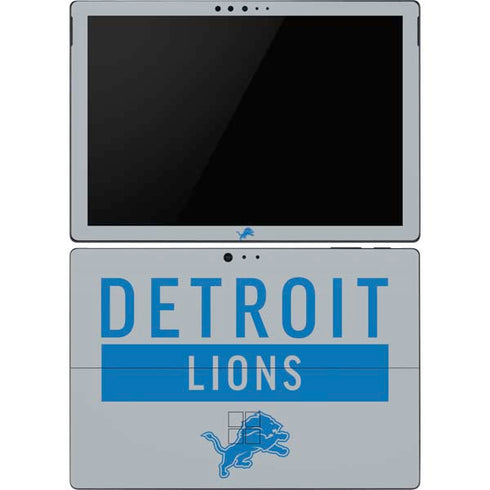 NFL Detroit Lions Grey Performance Series Surface Pro 6 Skin