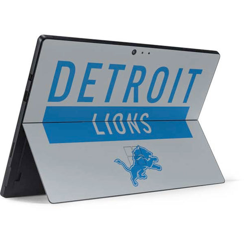 NFL Detroit Lions Grey Performance Series Surface Pro 6 Skin