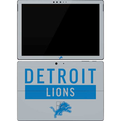 NFL Detroit Lions Grey Performance Series Surface Pro 7 Skin