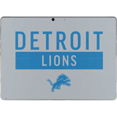 NFL Detroit Lions Grey Performance Series Surface Pro 8 Skin