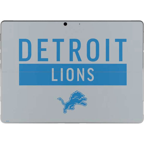 NFL Detroit Lions Grey Performance Series Surface Pro 9 Skin