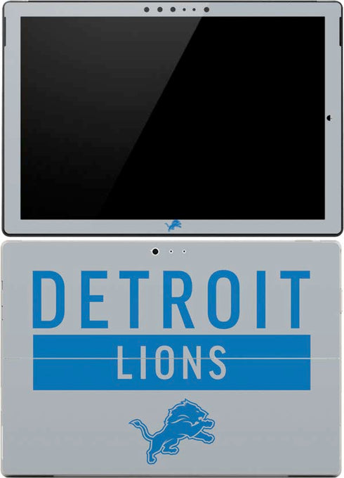 NFL Detroit Lions Grey Performance Series Surface Pro (2017) Skin