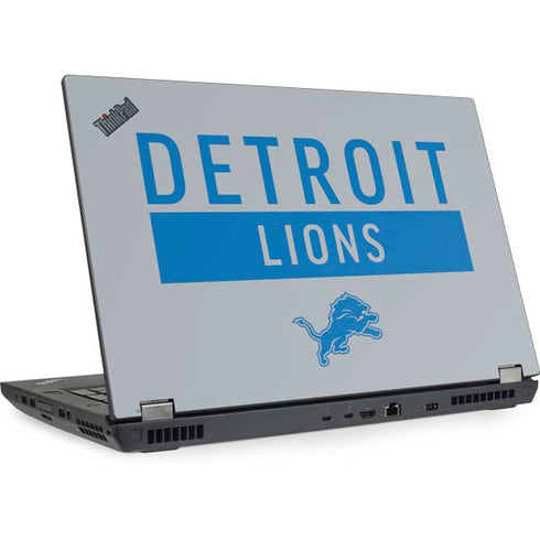 NFL Detroit Lions Grey Performance Series Lenovo ThinkPad Skin