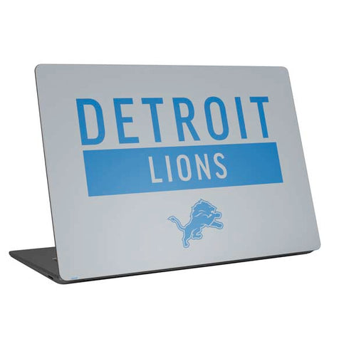 NFL Detroit Lions Grey Performance Series Universal Laptop 16in (13 x 9.4in) Skin