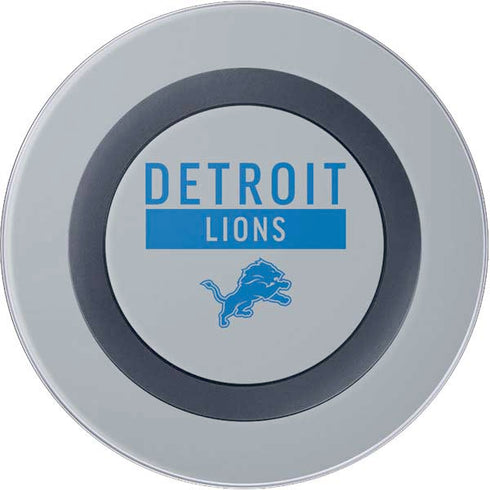 NFL Detroit Lions Grey Performance Series Wireless Charger Skin