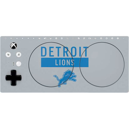 NFL Detroit Lions Grey Performance Series Xbox Adaptive Controller Skin