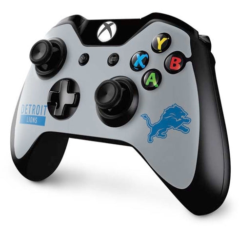 NFL Detroit Lions Grey Performance Series Xbox One Controller Skin