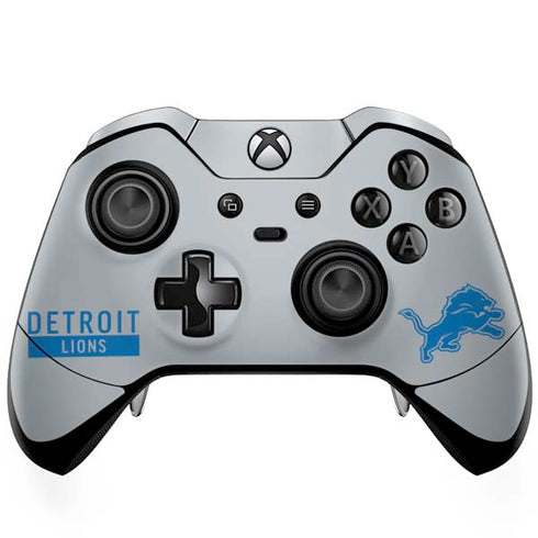 NFL Detroit Lions Grey Performance Series Xbox One Elite Controller Skin