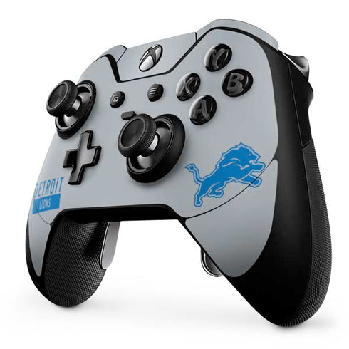 NFL Detroit Lions Grey Performance Series Xbox One Elite Controller Skin