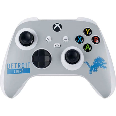NFL Detroit Lions Grey Performance Series Xbox Series S Controller Skin