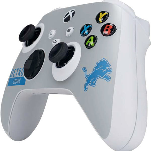 NFL Detroit Lions Grey Performance Series Xbox Series S Controller Skin