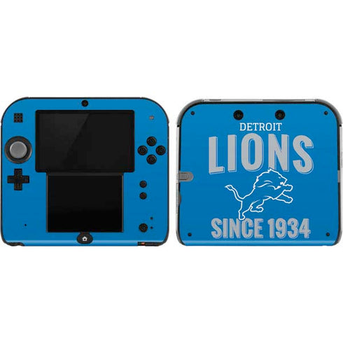 NFL Detroit Lions Helmet Nintendo 2DS Skin