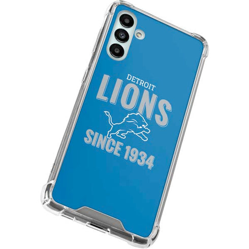 NFL Detroit Lions Helmet Galaxy A13 5G Clear Case