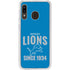 NFL Detroit Lions Helmet Galaxy A20 Clear Case