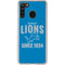 NFL Detroit Lions Helmet Galaxy A21 Clear Case