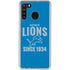 NFL Detroit Lions Helmet Galaxy A21 Clear Case
